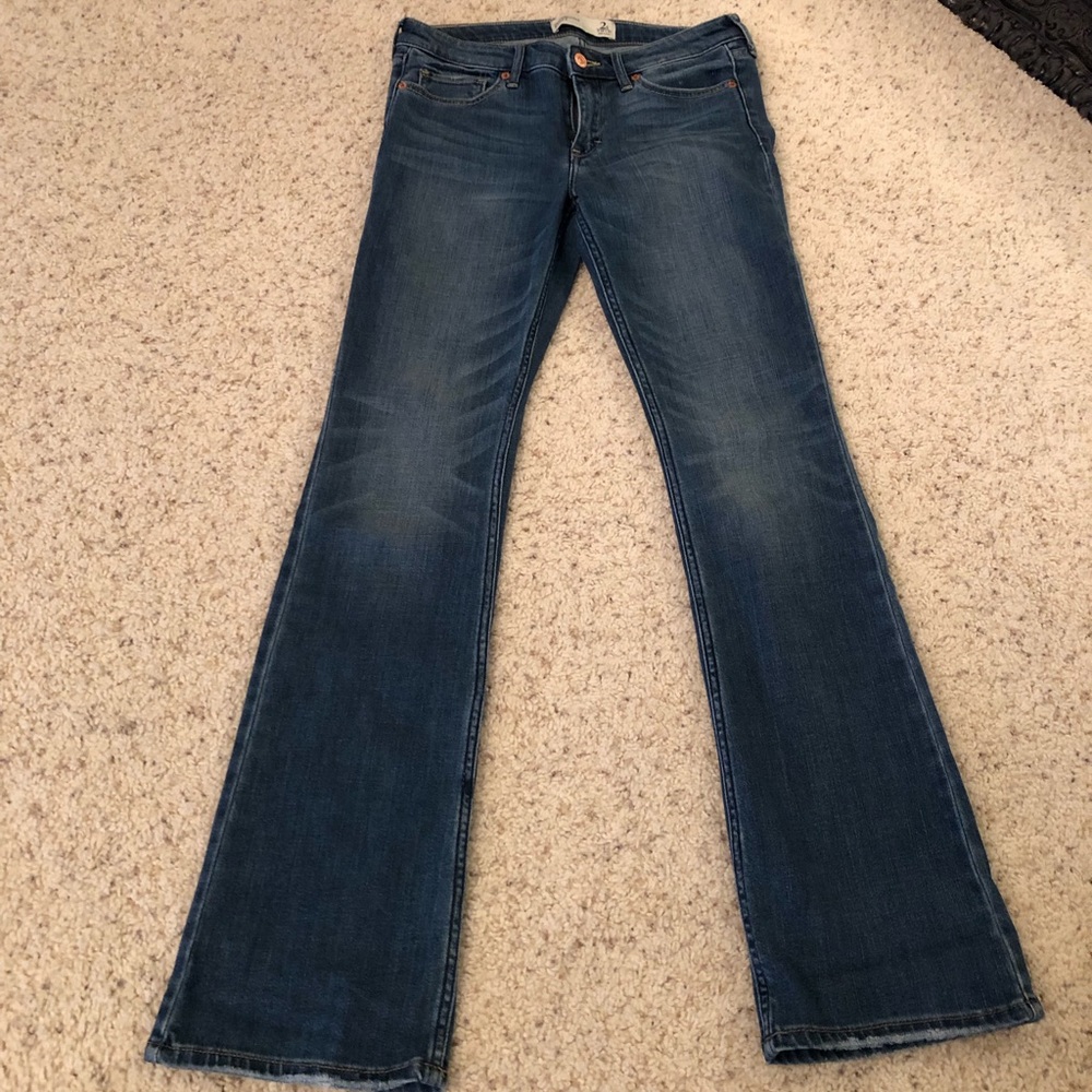 Abercrombie mid-rise bootcut jeans